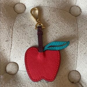 Draper James apple key fob Red blue white stripe